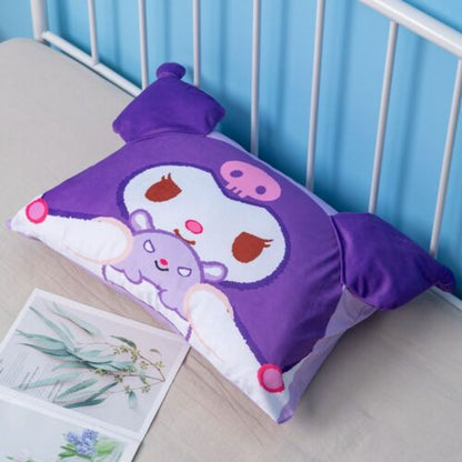 Kuromi My Melody Cinnamoroll Hello Kitty Bed Pillow Case Cover Soft Pillowcase