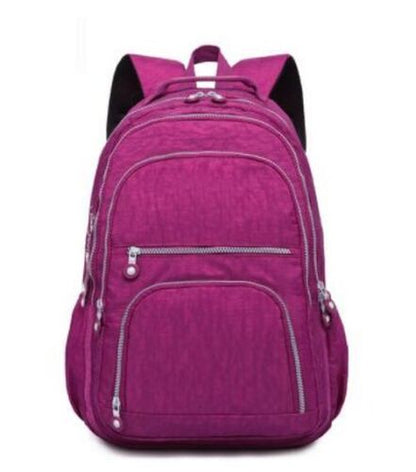 School Backpack Mochila Bag Nylon Waterproof Laptop Purse 33*16*47 CM Polyester