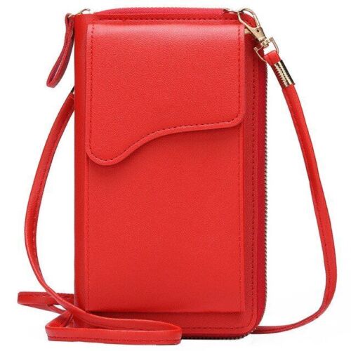 Small Crossbody Shoulder Bag Synthetic Leather Phone Holder Purse Messenger Bags