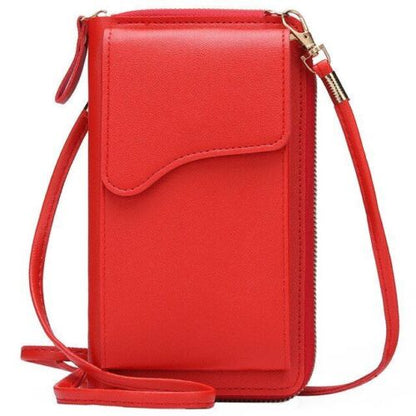 Small Crossbody Shoulder Bag Synthetic Leather Phone Holder Purse Messenger Bags