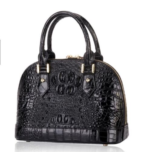 Handbag Leather Shoulder Bags Cowhide Tote Crocodile Pattern Genuine Leather Bag
