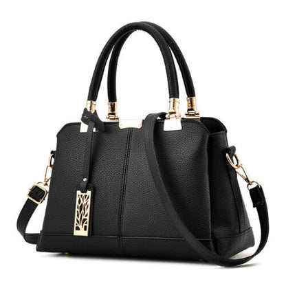 Women's Ladies PU Leather Satchel Handbag Shoulder Tote Messenger Crossbody Bag