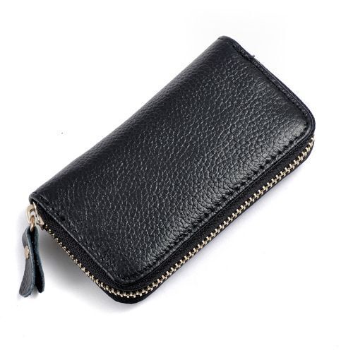Vintage Genuine Leather Wallet Men Key Holder Organizer Multifunction Covers Bag