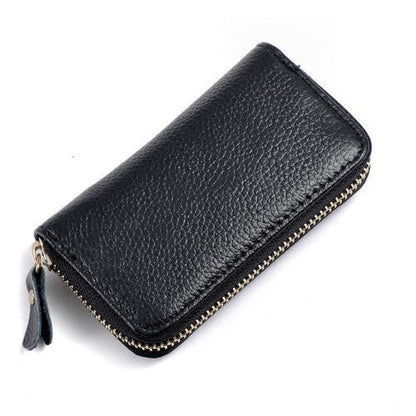 Vintage Genuine Leather Wallet Men Key Holder Organizer Multifunction Covers Bag