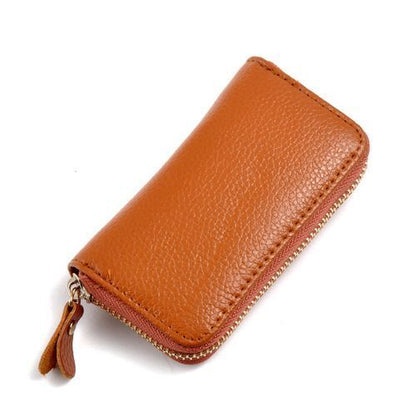 Vintage Genuine Leather Wallet Men Key Holder Organizer Multifunction Covers Bag