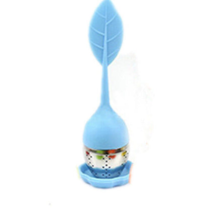 Tea Infusers Silicone Food-grade Stainless Steel Leaf Shape Tea Strainer Filter