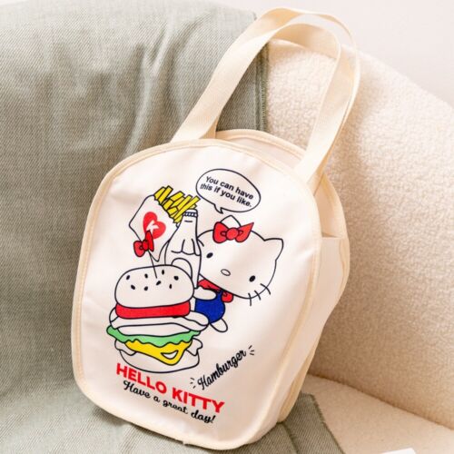 Cute Women Girl Hello Kitty Handbag Canvas Shoulder Bag Tote Storage