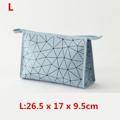 Waterproof Cosmetic Bag Synthetic Leather Toiletry Make Up Organizer Travel S/L
