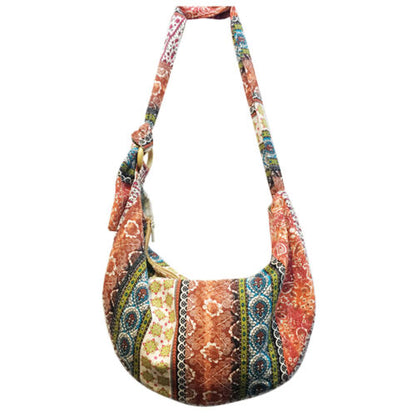 SALE Thai Hippie Boho Hobo Sling Shoulder Crossbody Bag Purse Ethnic Boho Lined