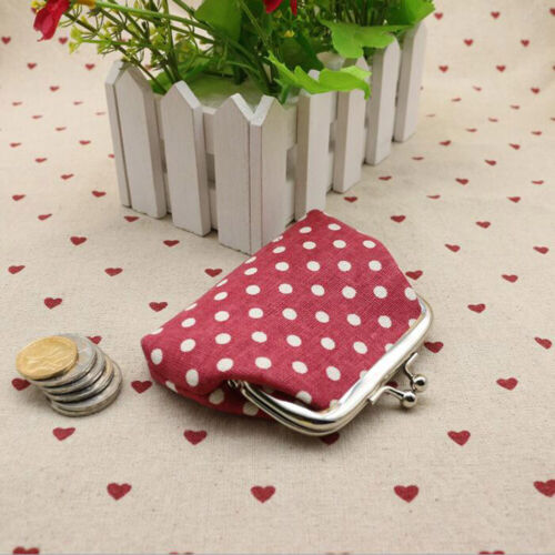 Women Mini Purse Card Coin Bag Dot Design Wallet Lady Kids Fashion Cute Hand Bag