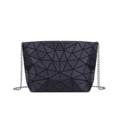 Chain Shoulder Bag Geometric Messenger Plain Folding Crossbody Purse Clutch Bag
