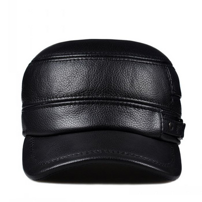 Autumn and Winter Men's Hat Fashion New Soft Leather Hat Top Hot