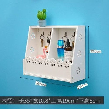 Key Holder Wood Box Organizer Mini Cabinet Frame Hanging Living Room Decorations