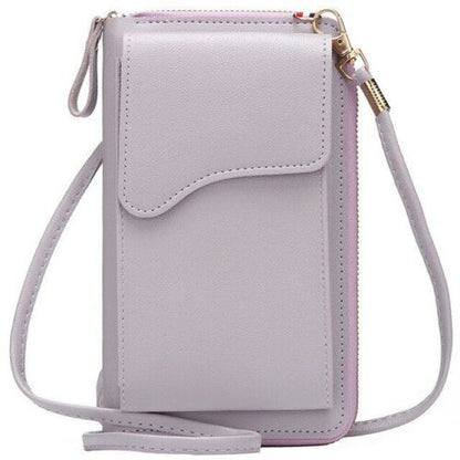 Small Crossbody Shoulder Bag Synthetic Leather Phone Holder Purse Messenger Bags