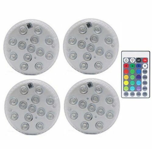 Swimming Pool Light 13 LED RGB Submersible Magnet Suction Cup Underwater Night