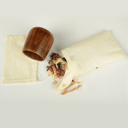20/50/100 Pack 4x6inch Natural Cotton Muslin Drawstring Bags Spice Herb Tea Soap