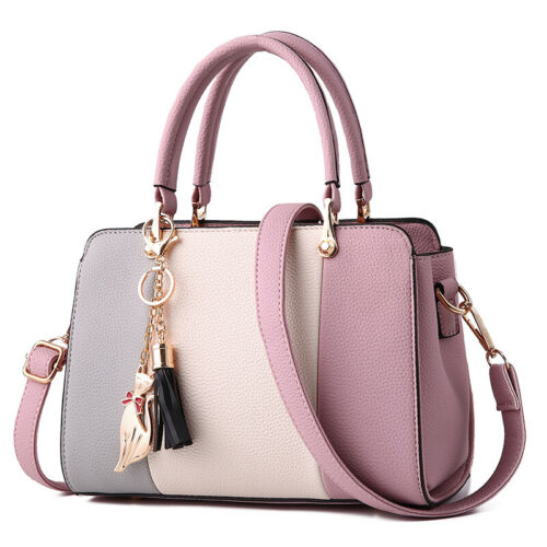 Women Faux Leather Shoulder Bag Tote Purse Handbags Messenger Crossbody Satchel