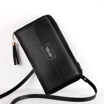 Wallet Crossbody Shoulder Handbag Synthetic Leather Card Holder Purse 20*12*4 CM