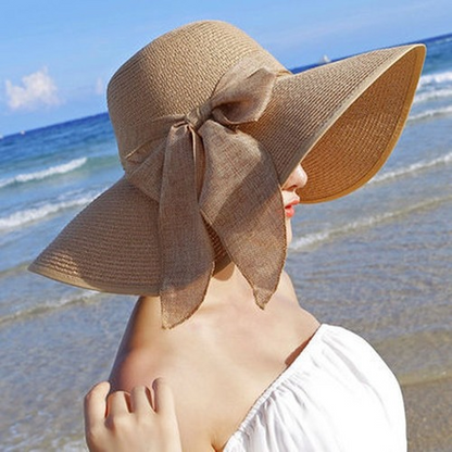 Beach Grass Hat Women Beach Summer Sun Hat Sun Holiday Sun Hat with Wide Brim