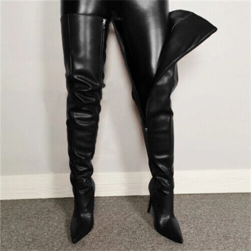 Women Over The Knee Boots Woman Autumn Winter 2023 Nightclub Dancer Pumps