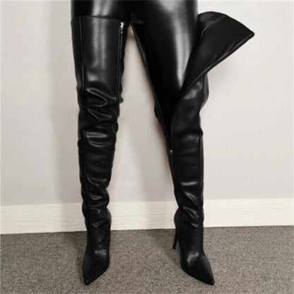 Women Over The Knee Boots Woman Autumn Winter 2023 Nightclub Dancer Pumps