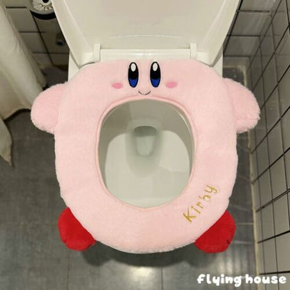 Kirby Plush Toilet Seat Cushion Household Toilet Seat Toilet Seat Cushion