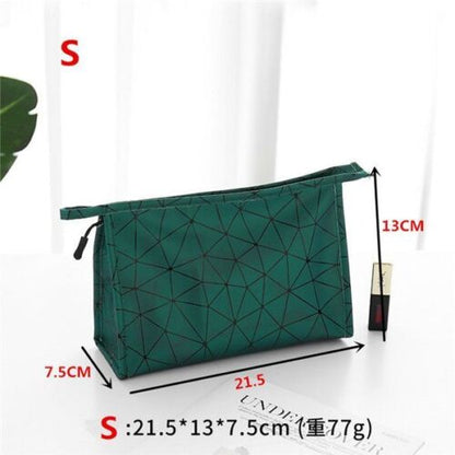 Waterproof Cosmetic Bag Synthetic Leather Toiletry Make Up Organizer Travel S/L