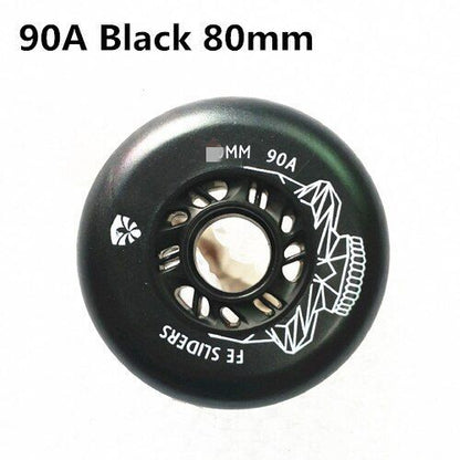 8 Pcs Skating Wheels 90A Sliders Inline Skates Slide Pink Red Blue Green 72/76mm