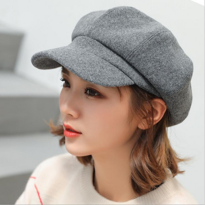 Caps New Arrive Women Newsboy Cap Baker Peaked Beret Driving Hat Sunscreen Hats