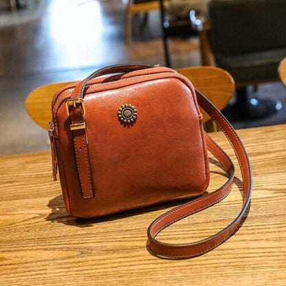 Vintage Style Shoulder Bag Simple Square Crossbody Bags Handbags Messenger Bags