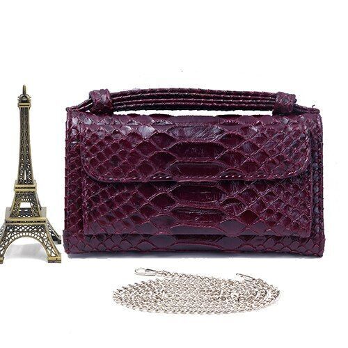Leather Clutch Crossbody Bag Gold Luxury Serpentine Clutch Purse Messenger Bags
