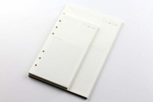 Notebook A5 A6 A7 Loose Leaf Refill Spiral Bind Planner Inner Page Inside Paper