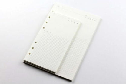 Notebook A5 A6 A7 Loose Leaf Refill Spiral Bind Planner Inner Page Inside Paper
