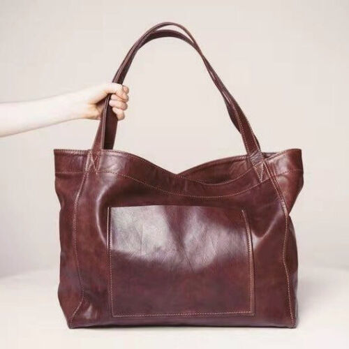 Women Extra Large Casual Soft PU Leather Handbag Shoulder Shopper Bag Tote