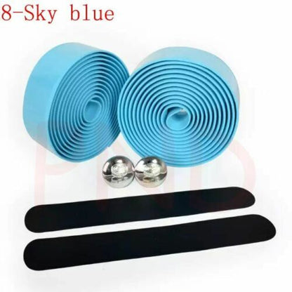 Bike Handlebar Tape Road Bicycle Camouflage Cycling Handle Cork Wrap Bar Plugs