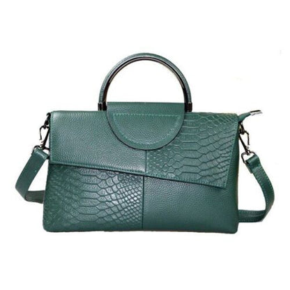 Crocodile Pattern Genuine Leather Crossbody Purse Small Shoulder Bag Handbag 1PC