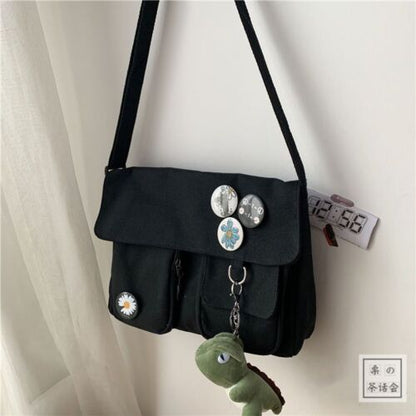 Student Messenger Large Shoulder Bag Multifunctional School Outdoor Traveling