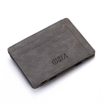 Mini Small Magic Wallets Zipper Coin Purse Pouch Ultra Thin Synthetic Leather