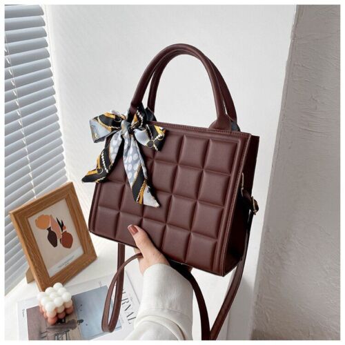 Single Strap Handbag Fashion Purse Synthetic Leather Shoulder Bag 24*20*9 CM 1PC