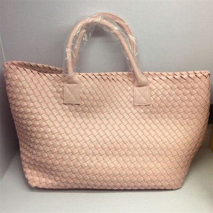 Snake Weaving Bag Shoulder Purse Vegetable Basket Large Shopping Bag 37*18*53 CM