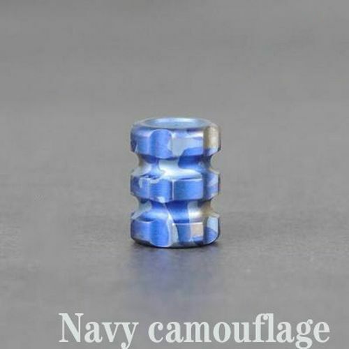 New Blue Gold Titanium Alloy Knife Bead Umbrella Pendant Rope Paracord Outdoor
