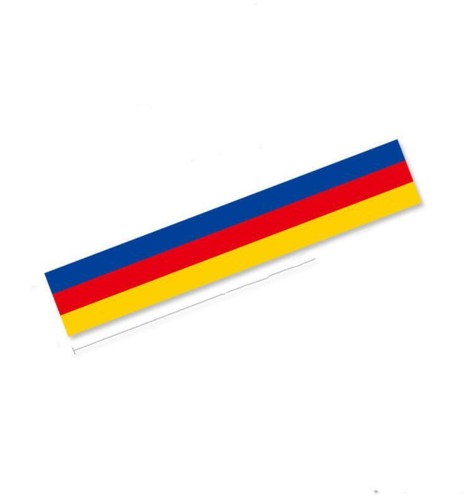 Custom Tricolor Racing Stripe Car Hood Sticker For All Models Vinyl Bonnet Decal