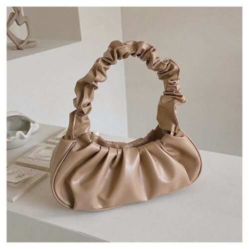 Summer Pleated Purse Cloud Bags Leisure Bag Shopping Shoulder Dumpling Handbag