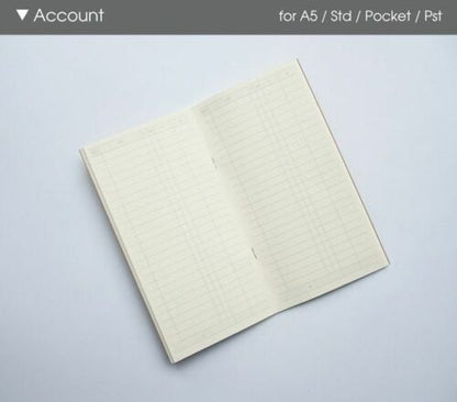 Kraft Paper Notebook Filler Paper Inserts Blank Dot Grid Notepad Diary Journal