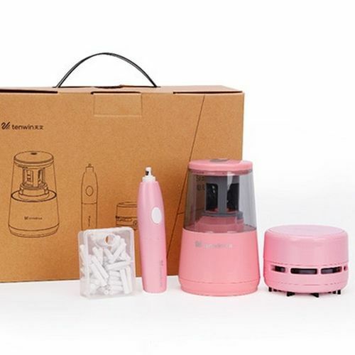 Electric Pencil Sharpener Adjustable Hand Crank Mechanical Knife Holder Station