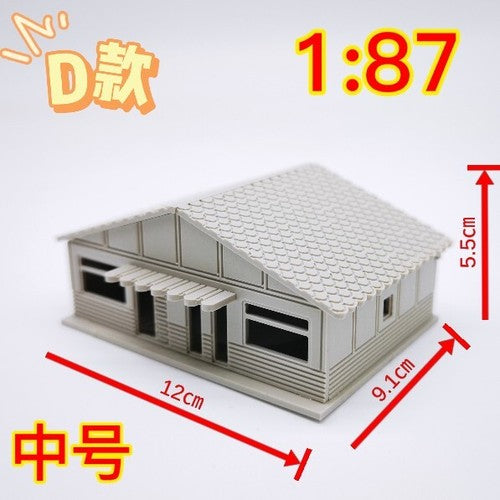 1/87 Japanese Architectural Model Nagoya Hut Scene Model for Scene Model