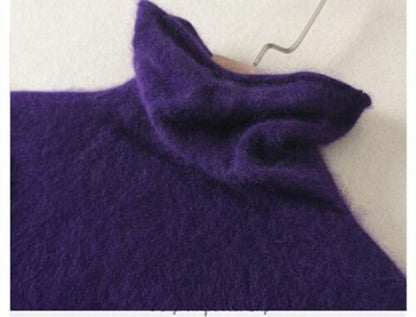 Women Sweaters Turtleneck Pullover Cashmere Knitted Soft Warm Clothes Jumper Top