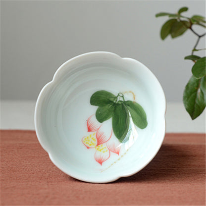 Chinese Tea Cup Handpainted Flower Ceramic Master Cup 80ml Kung Fu Tea Cups New