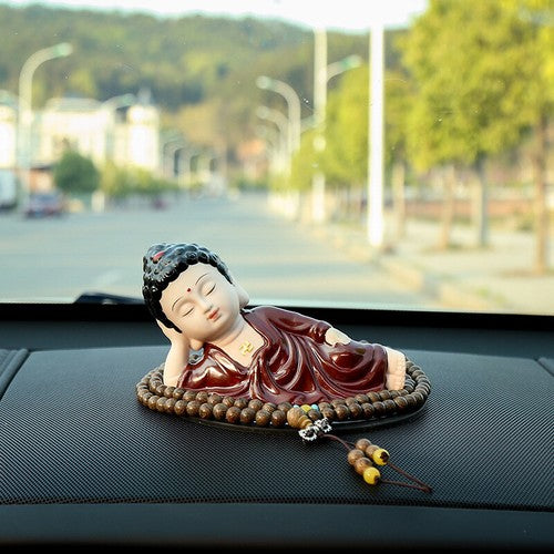 safety Buddha for car decoration porcelain tea pet house warming gift small size