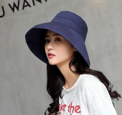 Sun Hat Big Brim Female Seaside Protection UV Cap Japanese Wild Fisherman Korean